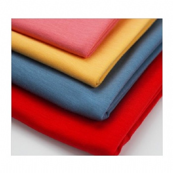 Popular 92% Rayon 8% Spandex Soft Elastic Knitting Single Jersey 4 Way Stretch Fabric for underwear and T-shirts