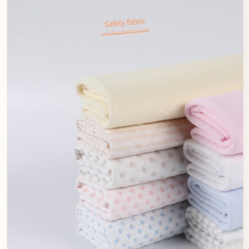 Hot Sales 100 Organic Color Cotton Knitting Jacquard Air Layer Fabric For Baby