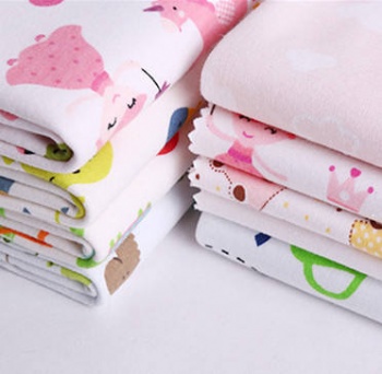 Moisture-Absorbent 40s yarn cartoon knitted printed fabric cotton wool bamboo fiber fabric