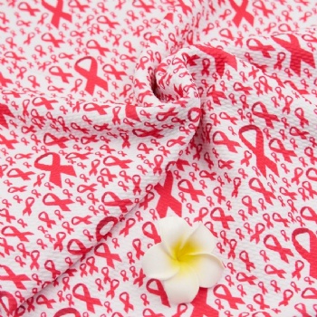 2023 new fashion custom polyester spandex digital printed bullet fabric for baby clothes bows