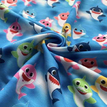 Factory Direct Sales Custom Printed Organic French Terry Fleece Fabric for Hoodies