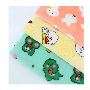 Wholesale Digital Custom Printing 100 Polyester Double Side Minky Fabric For Baby Blanket